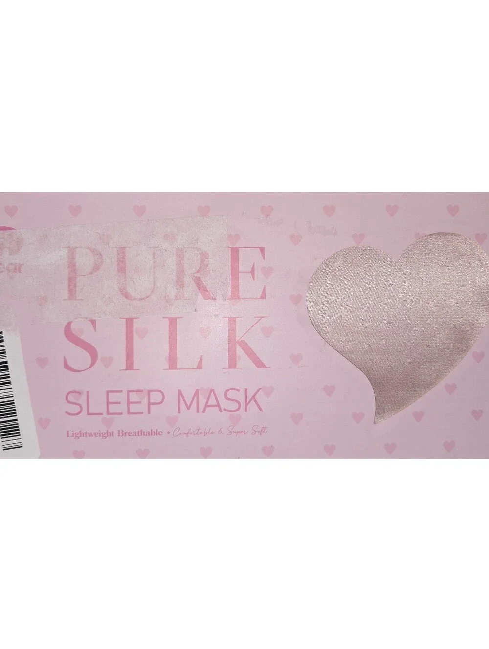 Litbear NWT 100% Mulberry Silk Eye Mask For Side Sleepers Blackout In Pink